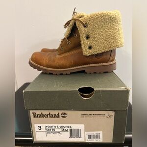 Timberland Shearling Fold Down Boots
